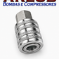 Engate rápido 1/4" x 1/4" de ferro rosca fêmea para conexões de ar (A106)