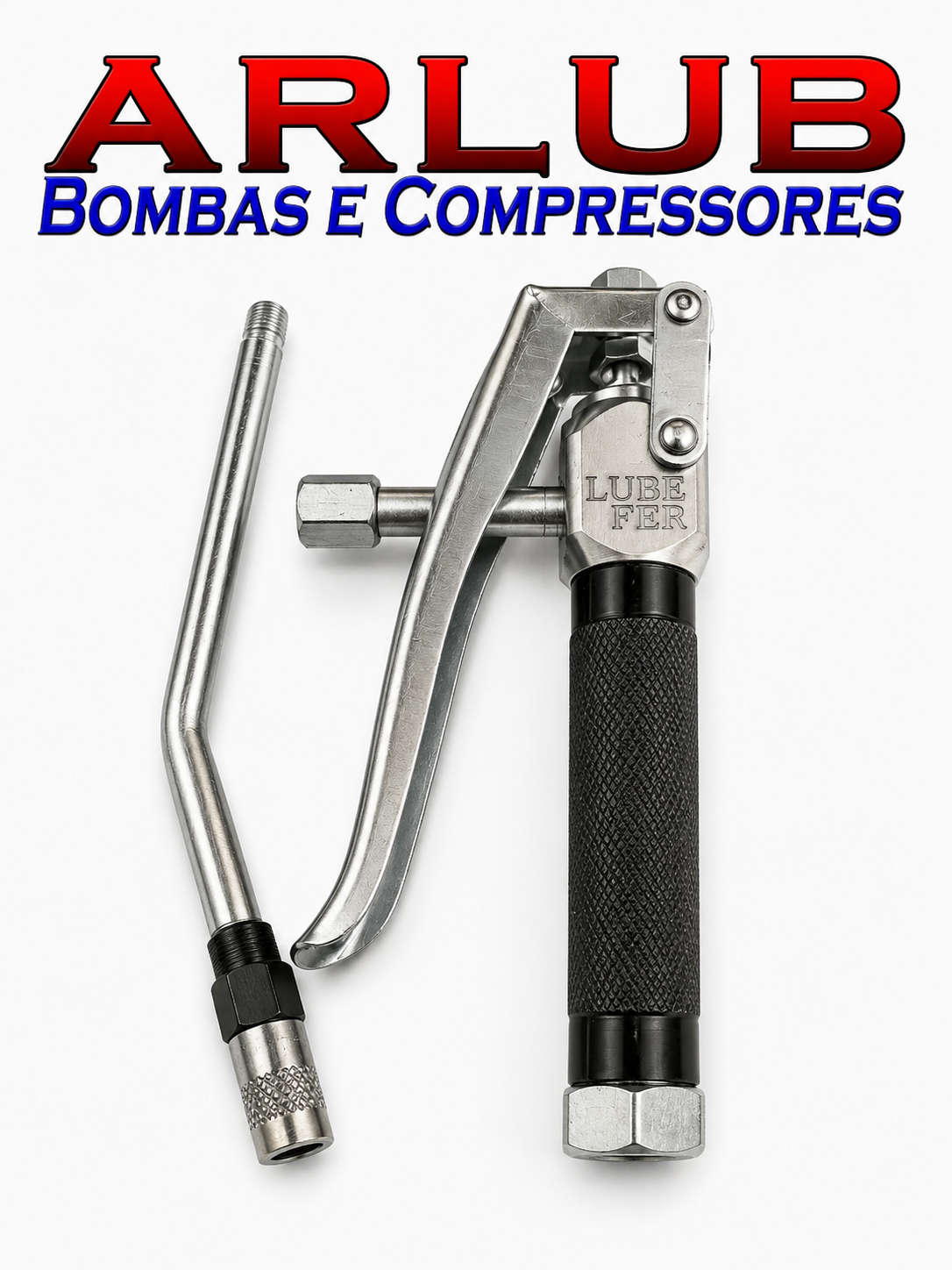 Comando de graxa Lubefer com haste rígida para lubrificação (1008)