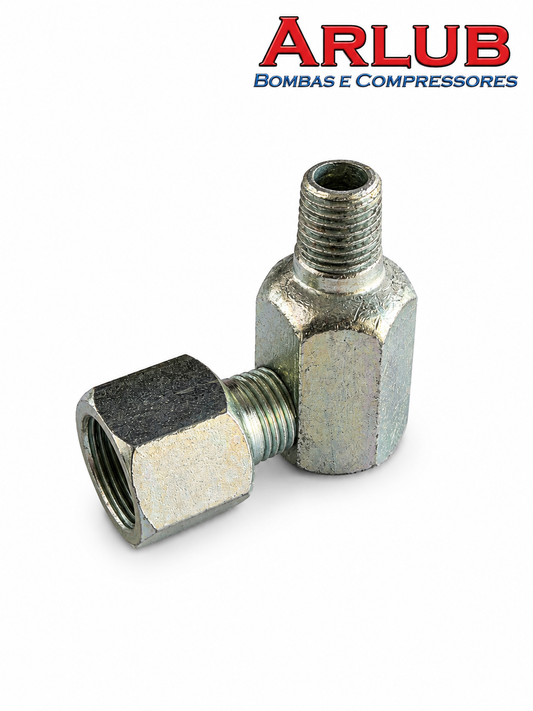 Niple com porca para propulsora pneumática Bozza antiga 13020-Z(A064)