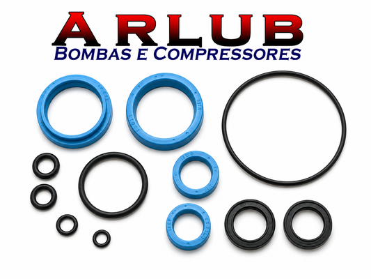 Kit Reparo vedação Paleteira Paletrans Tm 2500 modelo novo (A096)