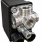 Pressostato bipolar para compressores de ar 80-120 de 4 vias / botão - Chiaperini (1029)