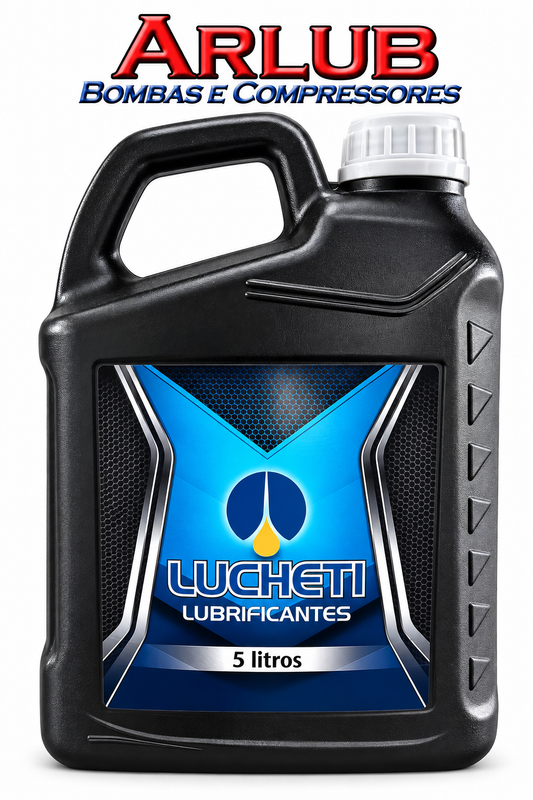 Óleo lubrificante vermelho VG-150 especial para compressores de ar - galão 5 Litro (P005)