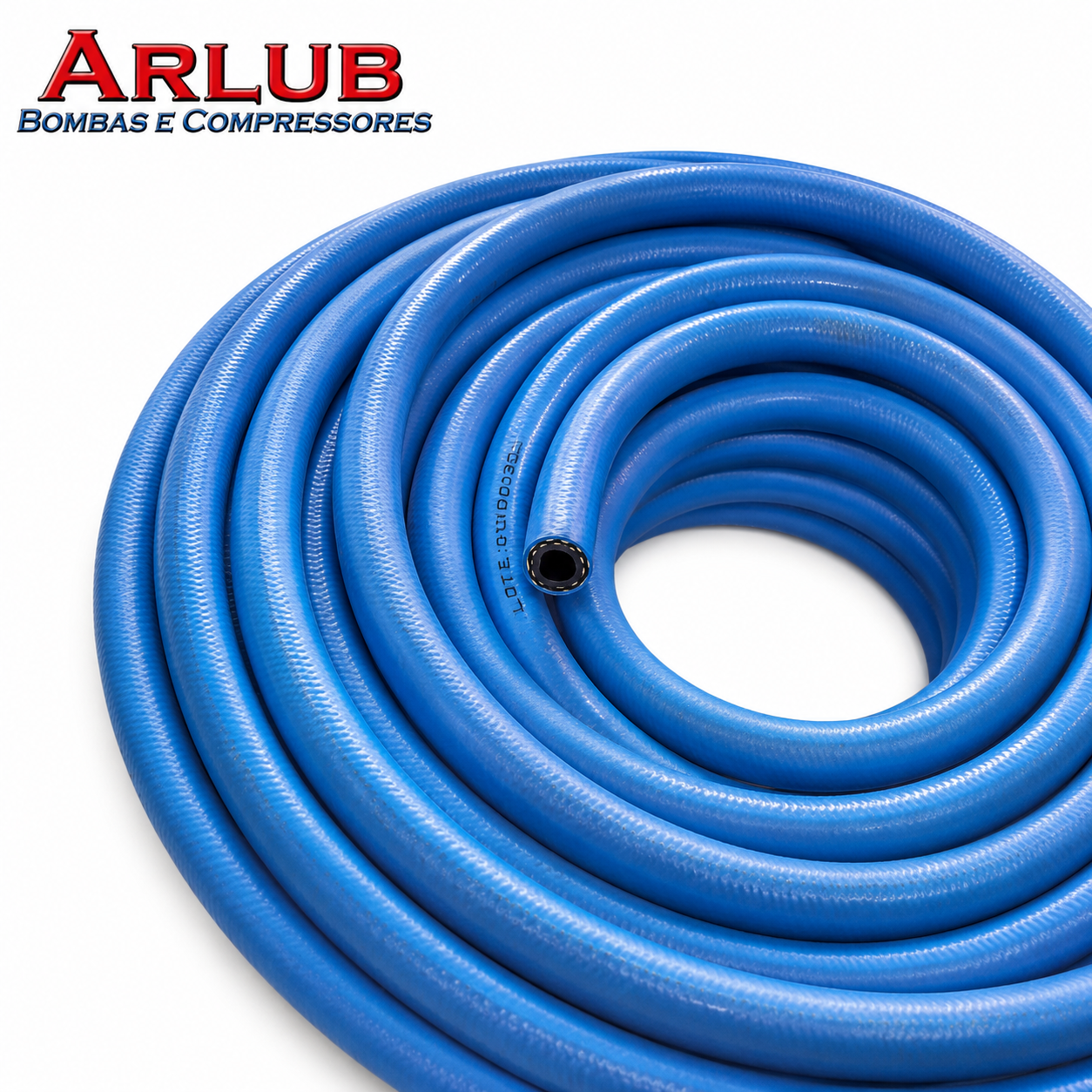 Mangueira de 1/2" Azul 1000 Psi para lavadoras de alta pressão rolo 50m (P013)