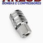 Engate rápido 1/4" x 1/4" de ferro rosca fêmea para conexões de ar (A106)