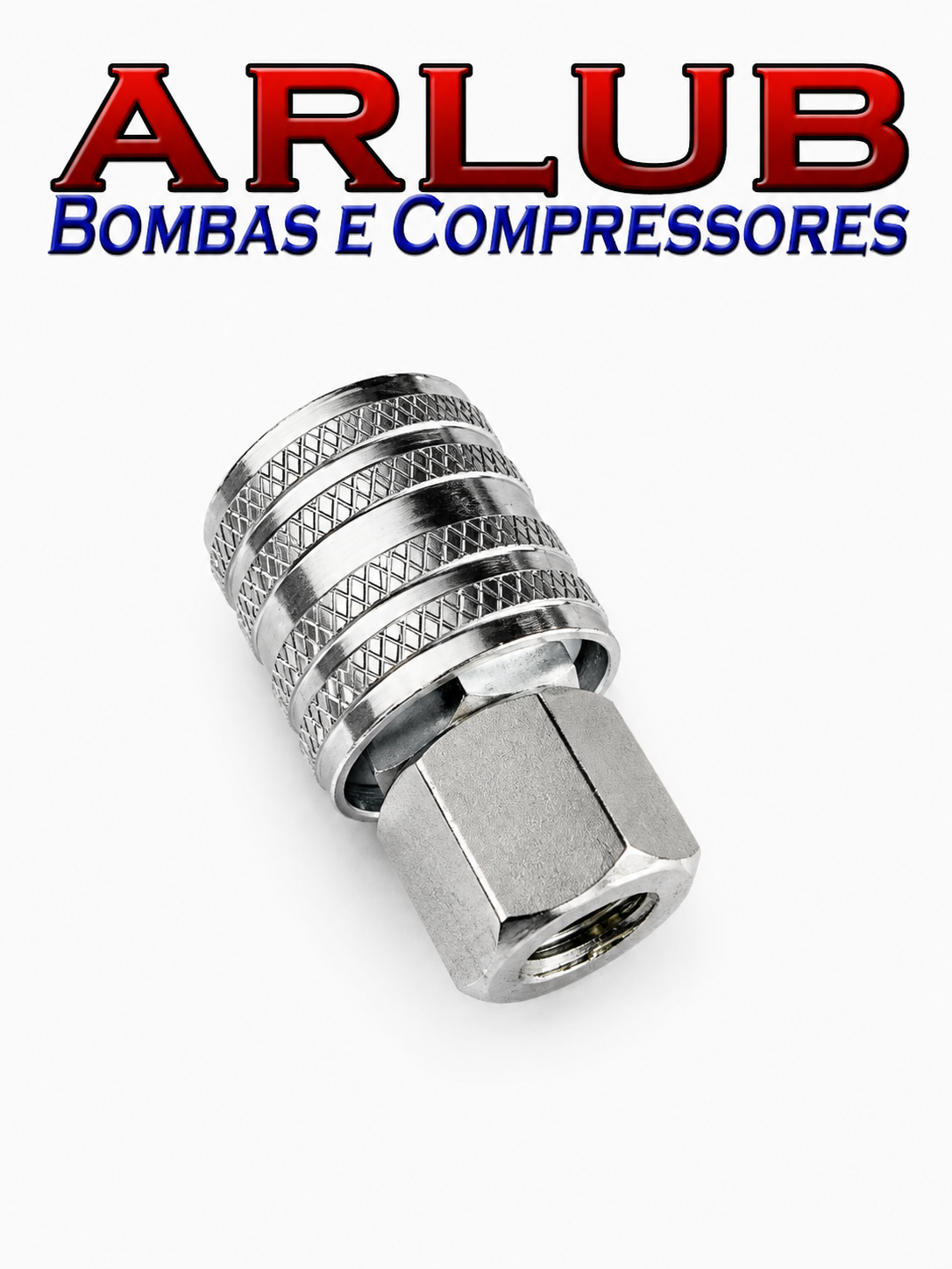 Engate rápido 1/4" x 1/4" de ferro rosca fêmea para conexões de ar (A106)