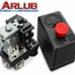 Pressostato bipolar para compressores de ar 80-120 de 4 vias / botão - Chiaperini (1029)