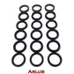 Kit 03 conjunto de gaxeta para lavadora Wayne lu somar 3401 / 6402 de 3 e 6 pistões (1060)