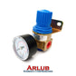 Válvula reguladora de pressão Fluir com rosca 1/4" para equipamentos pneumáticos (1087)