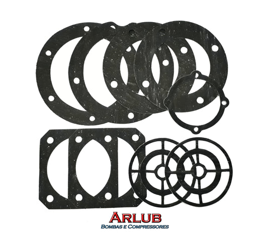 Kit de junta completo com trama de aço para compressor Schulz antigo Msv 15 Sa (1092)