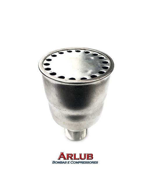 Abafador para válvula de descarga de rosca 3/4" para compressores de ar contínuo (1110)