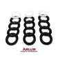 Kit 03 jogo de gaxeta 22mm para lavadora Karcher HD-1200 (1148)