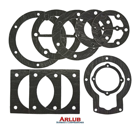 Kit de junta completo com trama de aço para compressor Douat CD 566 (1173)