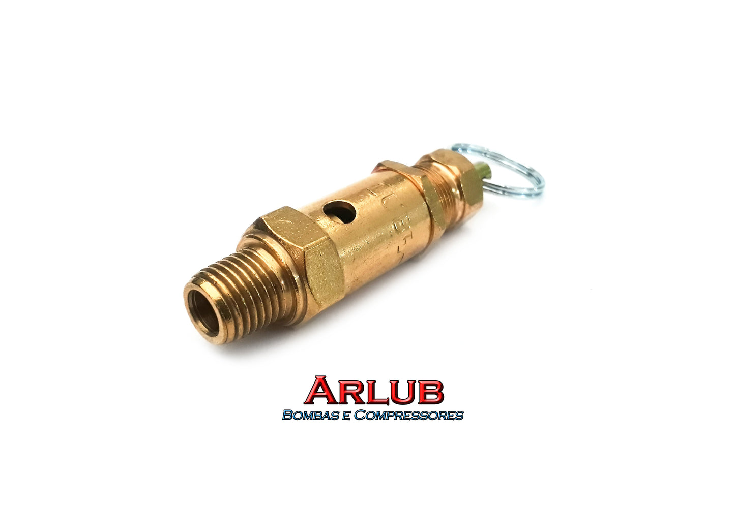 Válvula de segurança rosca 1/4" alta pressão 175 psi para compressores de ar (A118)