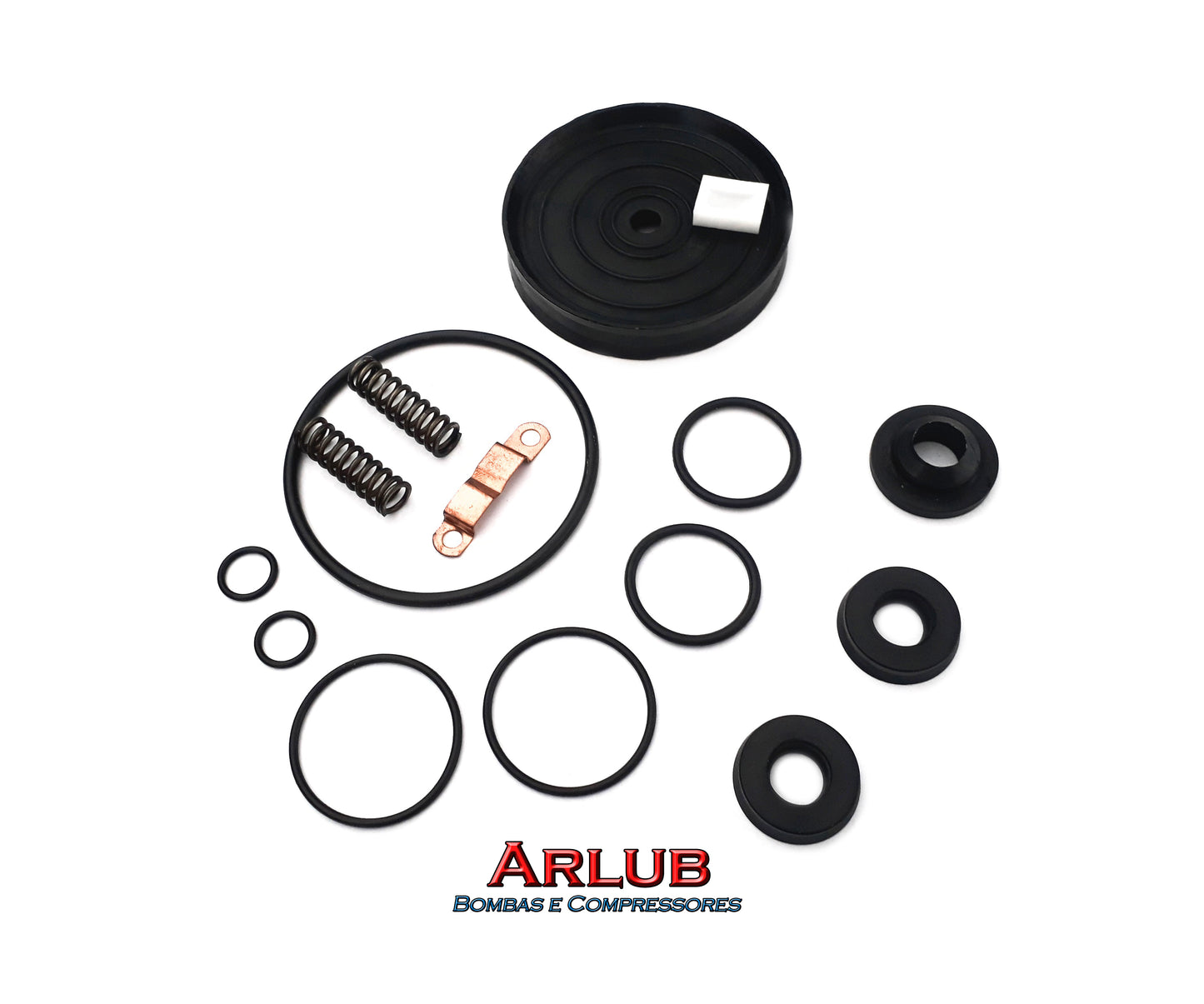 Kit reparo motor de ar para propulsora de graxa e óleo Bozza 11020 / 12020 - G2 (1191)