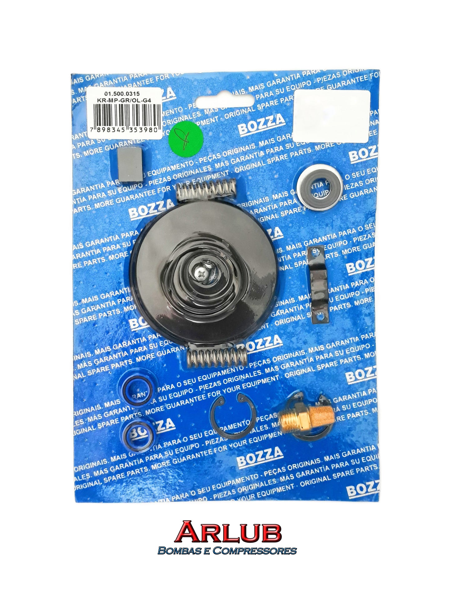 Kit reparo motor de ar propulsora de graxa Bozza 12020 SM G4 original (1280)