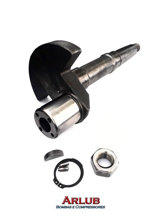 Eixo virabrequim completo para compressor de ar Wayne W700 e semelhantes (2028)