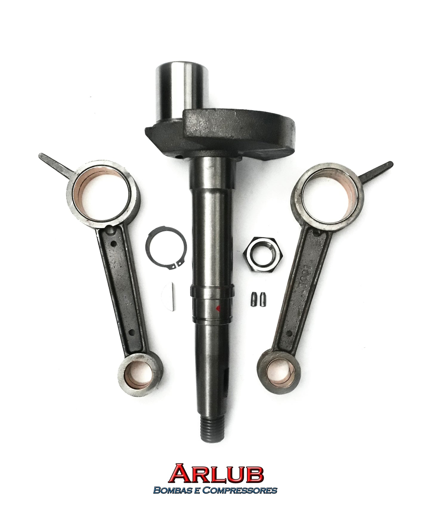 Kit virabrequim e biela compressor de ar Wayne W700 e semelhantes (K082)