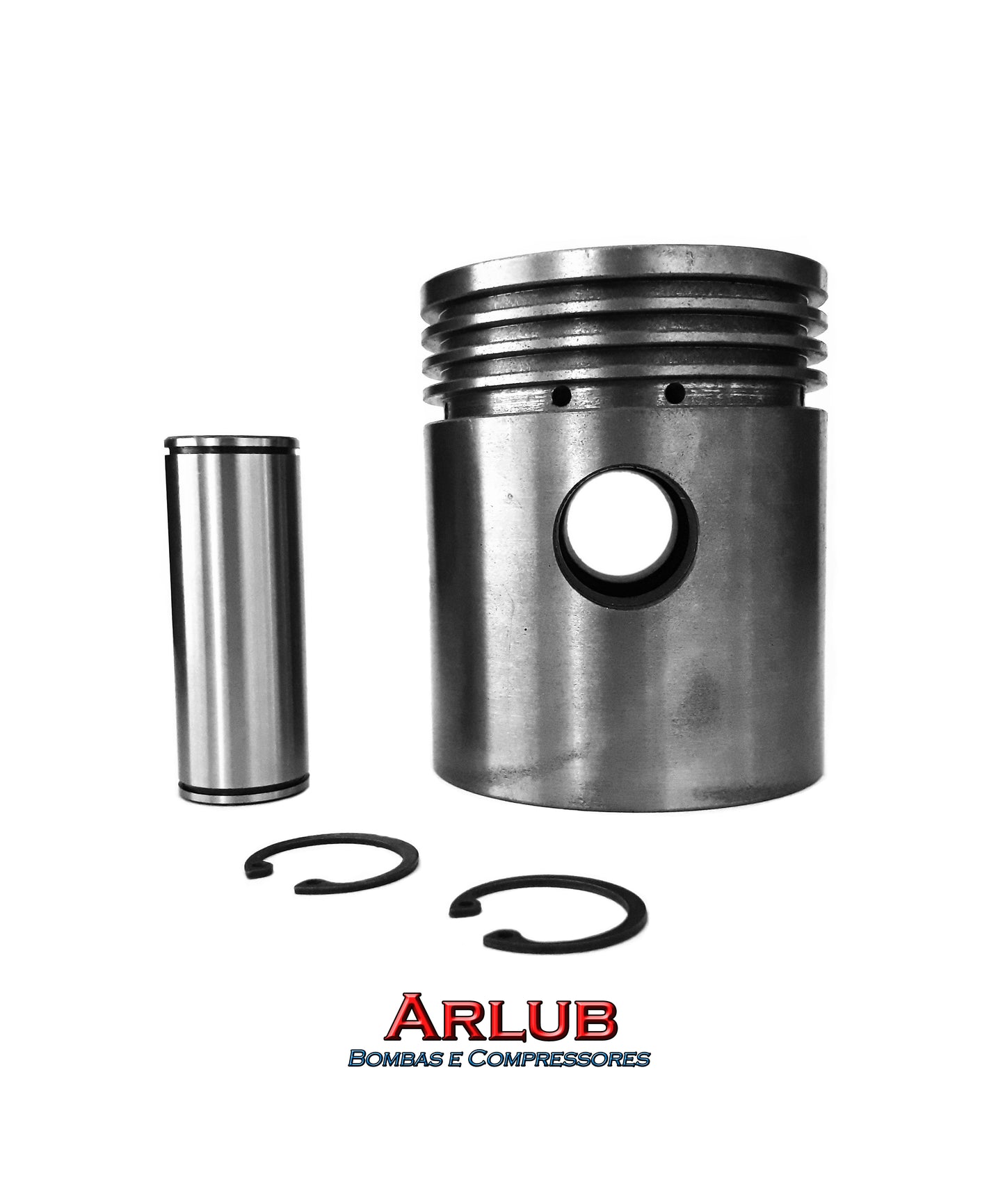 Pistão de ferro 3.1/4" completo compressor Wayne W900 / W800 / Msw 40 fort e semelhantes (2078)