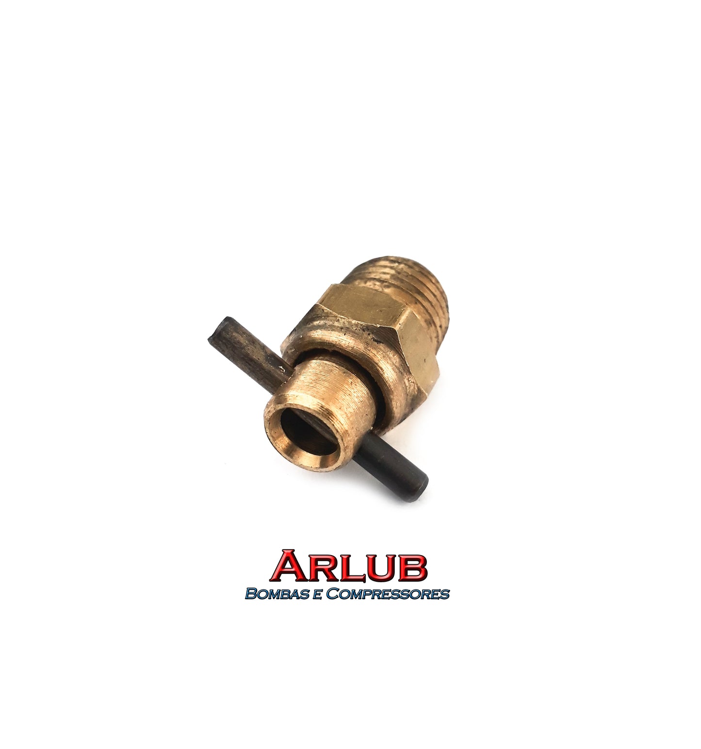 Dreno ou purgador de rosca 1/4" para compressores de ar (A215)