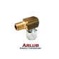 Niple com porca para propulsora pneumática Bozza antiga 11020-G1 / 12020-G1 (A034)
