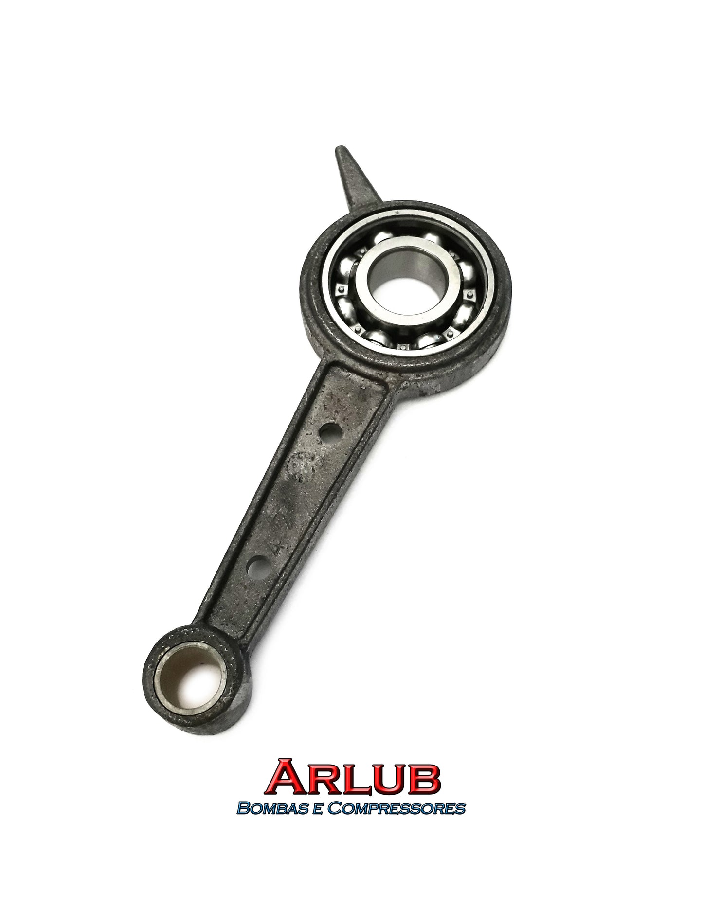 Biela com rolamento para compressor de ar Schulz antigo Msv 5,2 Sa (A428)