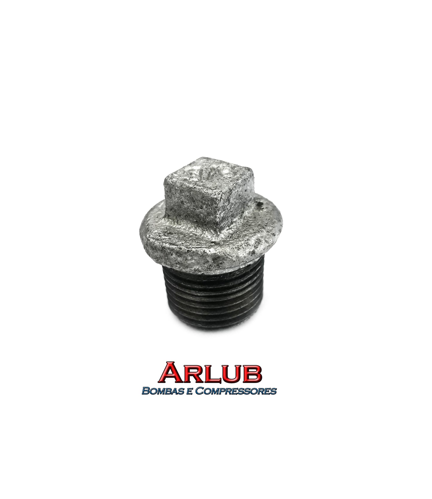 Plug de 3/8 rosca macho - Galvanizado (A758)