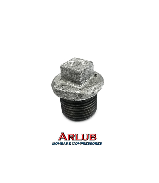 Plug de 3/8 rosca macho - Galvanizado (A758)