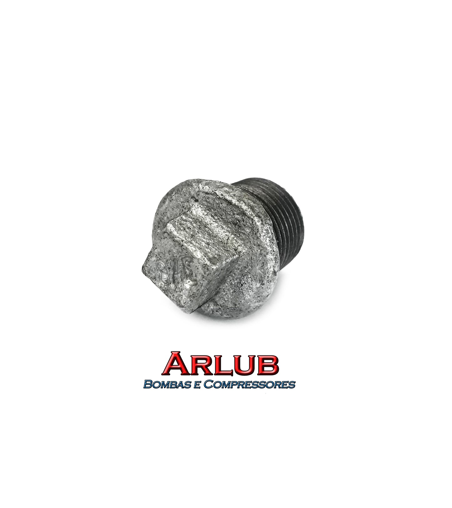 Plug de 3/8 rosca macho - Galvanizado (A758)