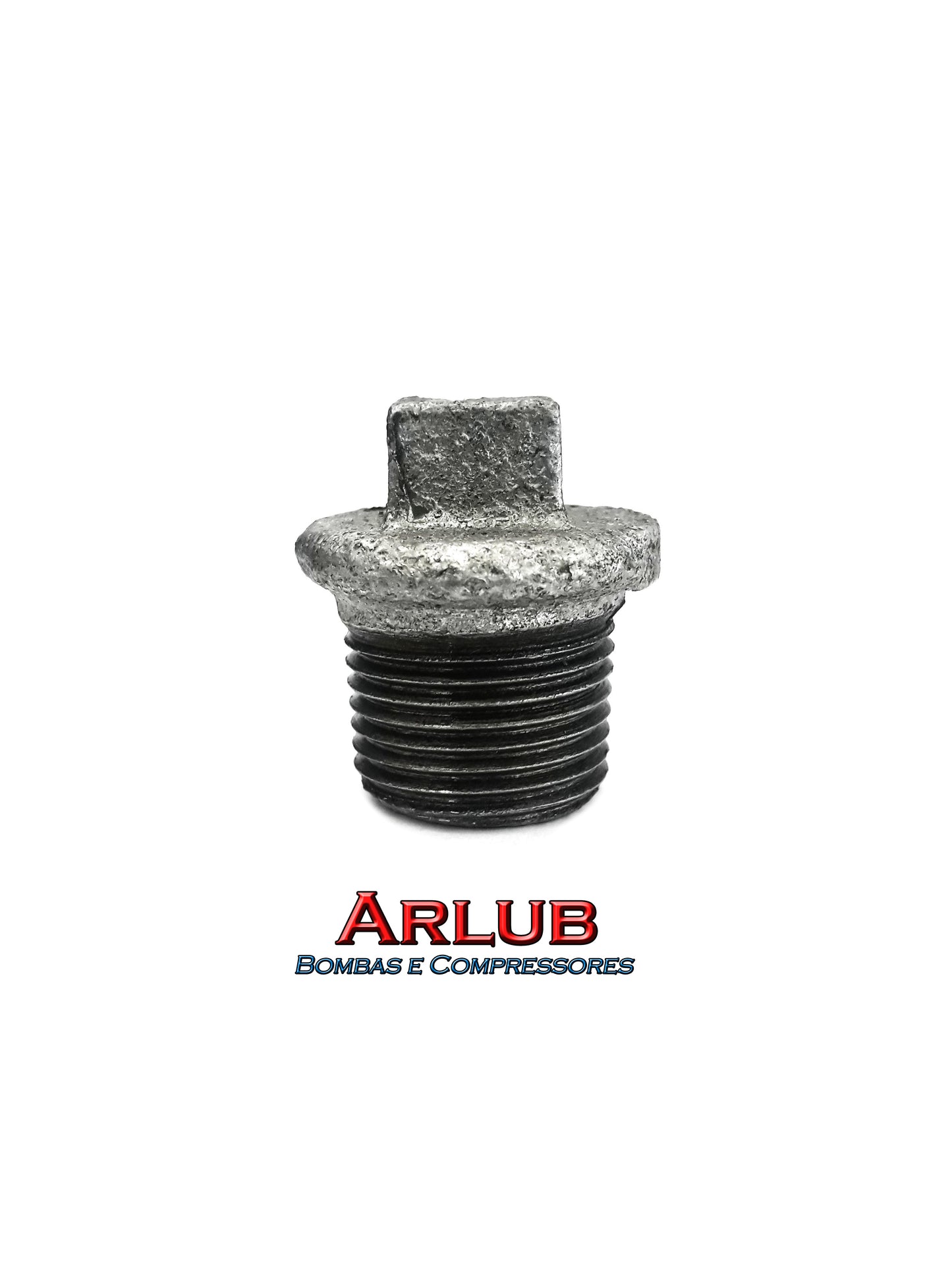 Plug de 3/8 rosca macho - Galvanizado (A758)