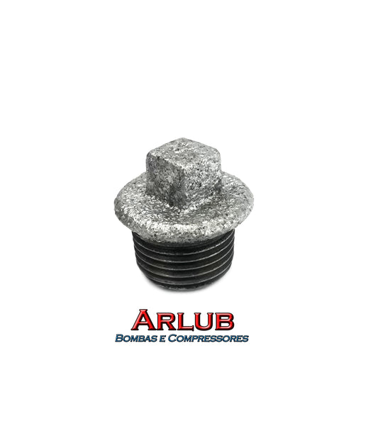 Plug de 1/2 rosca macho - Galvanizado (A763)