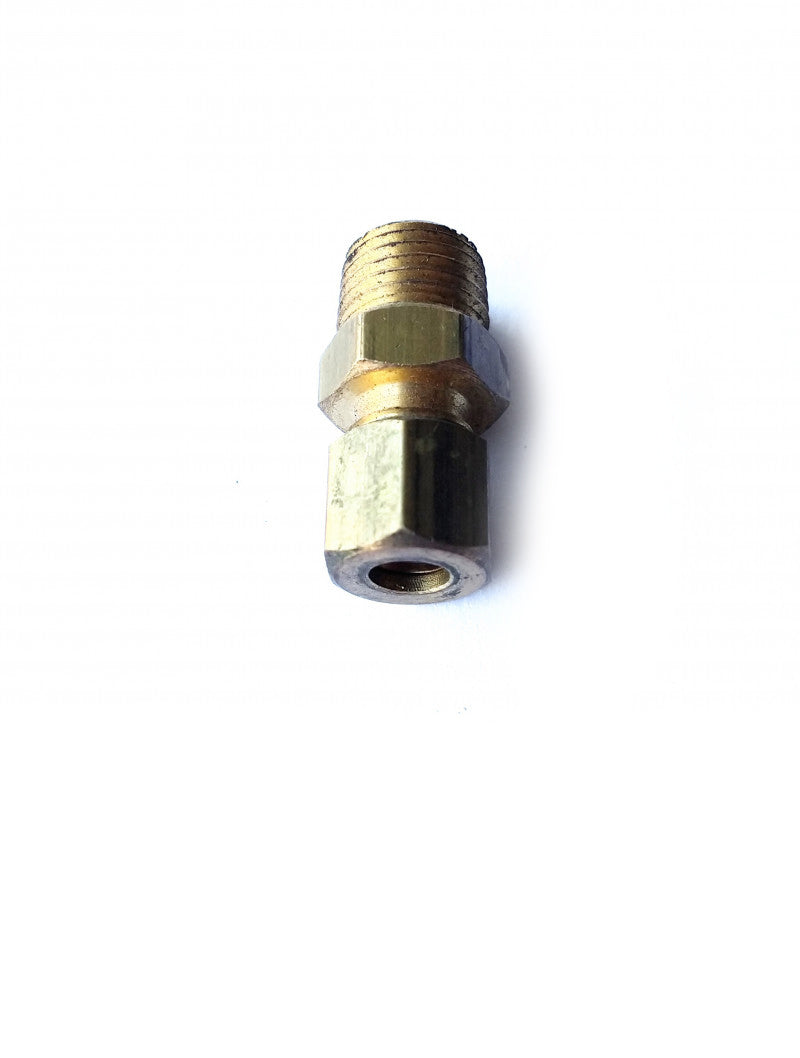 União tubo 1/4" e rosca externa de 1/4" para compressores e outros (A444)