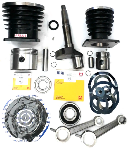 Kit peças de reposição para compressor de ar Pressure Psv 25 Onix e Psv 32 Onix (CX19)