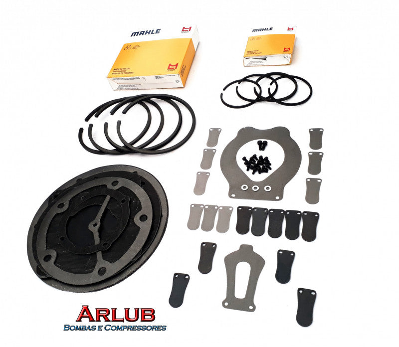 Kit vedação para compressores Schulz Msv 30 Max e Msv 40 Max (K035)