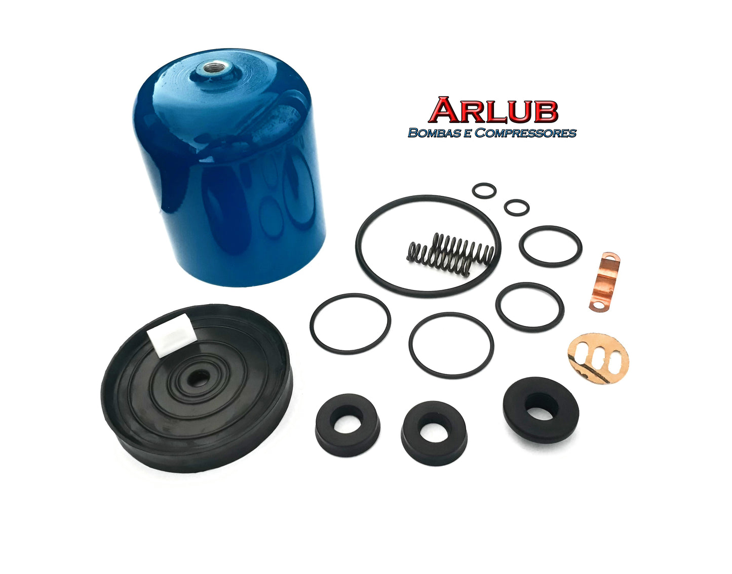 Kit reparo motor de ar + cilindro de ar para propulsora pneumática Bozza 12020-G2 (K064)