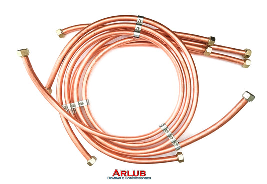 Serpentina de cobre completa para compressor de ar Pressure Psw 60 (P003)