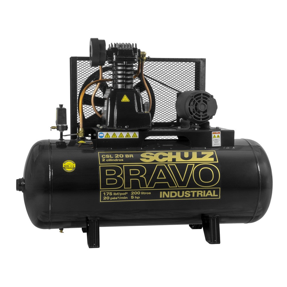 Cilindro duplo 90mm x 2" compressor de ar Schulz Csl 20 br Bravo (2024)